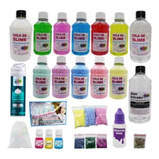 Kit Para Fazer Todo Tipo De Slime Colas Clear Black Friday