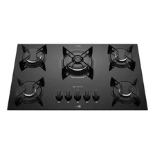 Cooktop 5 Bocas Preto Tripla Chama Atlas Agile Up Bivolt