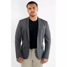 Blazer Docthos Slim Malha | Mescla Escuro