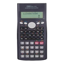 Calculadora Deli Cientifica 240 Funciones 1710 - Negra