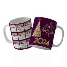 Pacote De Artes Vetores Caneca Calendário Ano Novo Reveillon