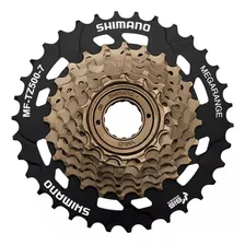 Trinquete De Rosca Shimano Mf Tz500 Megarange 14/34 7v + Color De Cadena Dorado Número Máximo De Dientes 34 Número Mínimo De Dientes 14