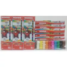 Plastilina Kores 10 Barras De Colores Moldeable