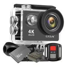 Câmera Eken H9r Estabilizador Wifi 4k Sport Sd 32gb+ Bateria