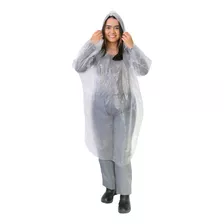 Kit 20 Capas De Chuva Transparente Descartável