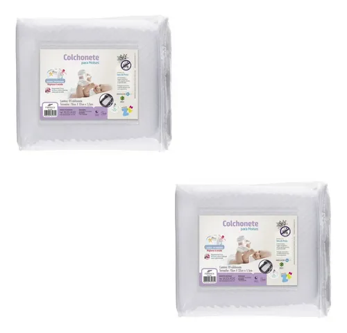 Kit 2 Colchonetes Para Moises Baby - Laváveis - Macio