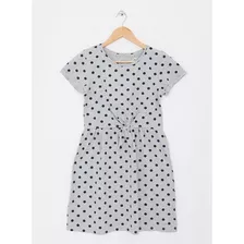 Vestido Index Nudo Gris Talla 10