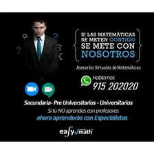 Profesor - Clases Matemática Física Química