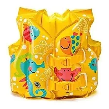 Chaleco Flotador Salvavidas Inflable Tropical Peces Piscina