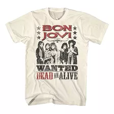 Playera Camiseta Banda Bon Jovi Retro Wanted Dead Or Alive 