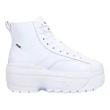 Fila Zora Wedge 2 Para Dama Color Blanco 