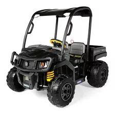 John Deere Montable Electrico Gator Xuv Negro Con Techo Y 2 Asientos Con Cajuela Funcional Marca Peg Perego