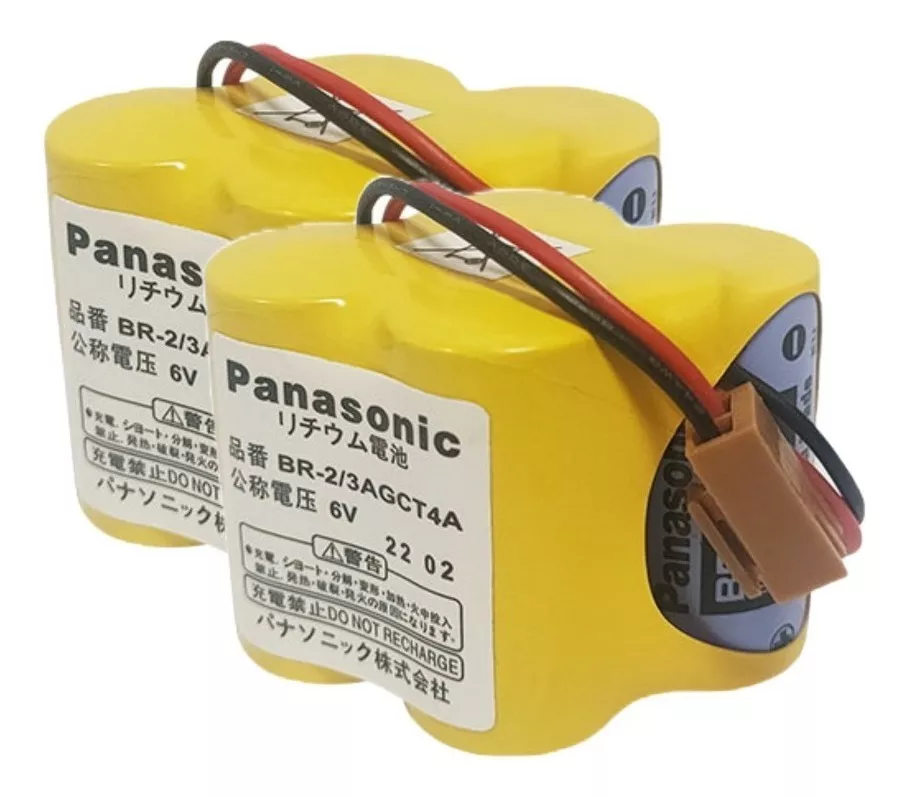 Bateria Br-2/3agct4a Lithium 6v Panasonic Cnc Fanuc 02 Pçs
