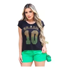 Camiseta Camisa Blusinha Brasil Seleção Brasileira Feminina