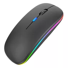  Megan Tech Mouse Inalambrico Con Luz Rgb Negro