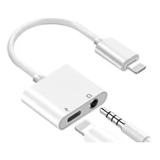 Adaptador Lightning Para Carga Y Audifonos 2 En 1 P/ iPhone