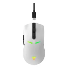 Mouse Force One Sirius Wireless 10k Dpi 7 Botões Rgb Branco