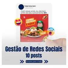 Gestão De Redes Sociais 10 Posts Por Mês 