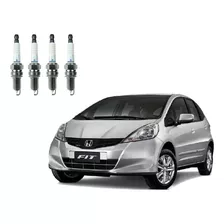 Jogo 4 Velas De Ignição Honda Fit 1.4 16v 2012 2013 2014