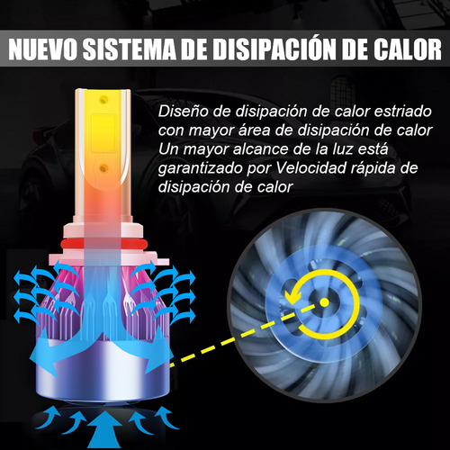 Para Honda Crx 1988-1991 Combo 4x Bombillas De Faros Led Foto 6