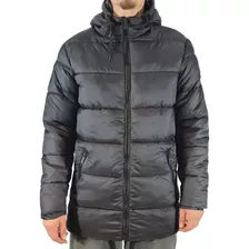 Campera Rush Town Lifestyle Hombre Parka Negro Cli