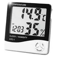 Higrometro Relógio Digital Medidor Mesa Temperatura (56192)