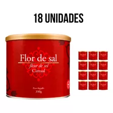 Kit 18 Sal Para Cozinha Flor Cimsal 350g Lata + Envio Rápido