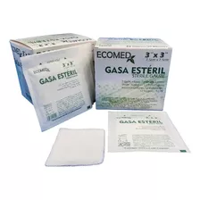 Gasa Esteril 3x3 . 7cm X7cm. Ecomed. Caja X 50