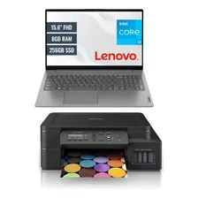 Kit Laptop + Impresora, Lenovo I3-1215u, Brother Dcp-t520w