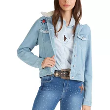 Jaqueta Jeans Feminina West Dust Manga Longa Ref.jq28940