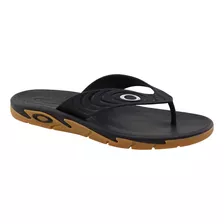 Chinelo Maculino Oakley Crowd Black Gum Original 