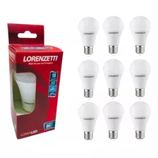 Kit 10 Lâmpadas Led Bulbo Lorenzetti 18w Luz Branca E-27