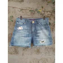 Short De Jean Vintage Con Roturas Ossira