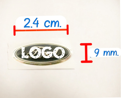 Emblema Ford Para Llave Original 2.4 Cm X 9 Mm. O Multiuso Foto 3