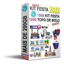 Kit 2023 Festa Prontas Arquivo Corte Silhouette Topo De Bolo