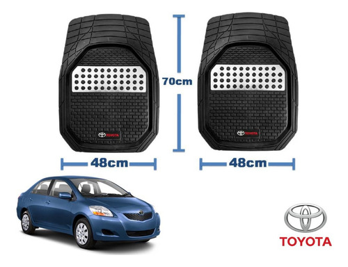 Tapetes 3d Logo Toyota + Cubre Volante Yaris Sedan 07 A 16 Foto 4