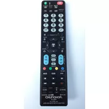 Controle Remoto Chunghop Tv E-l906 Led Lcd Hdtv 3dtv 