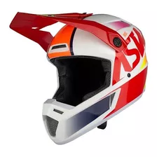 Capacete Asw Bridge Motocross Enduro Offroad Todas Cores Cor Branco/vermelho Tamanho Do Capacete 62