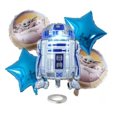 Globo R2 D2 Estrellas Yoda Star Wars 