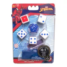Mini Juegos Intek Dados 4 En 1 Infantil Color Spiderman
