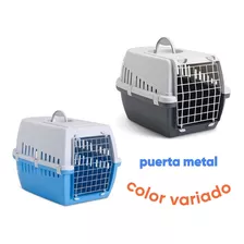 Transportadora Canil Perro Gato Savic Trotter 1 Gris 49cm 