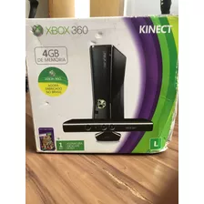 Xbox 360 4gb Adesivado + Kinect + 2 Controles