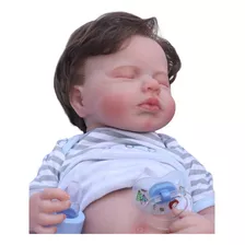 Bebê Reborn Silicone Menino Doll Adora Realista Com Cabelo 