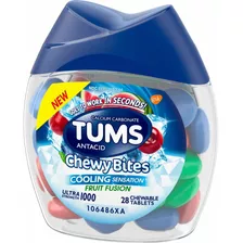 Tums Chewy Bites - Sensacin De Enfriamiento Rpido Anticido,