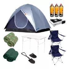 Barraca De Camping Luna 5 Com Fogareiro + Saco De Dormir