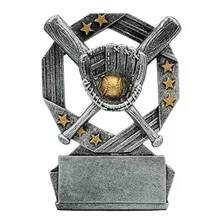 Medallas Trofeo De Estrella Hexa De Béisbol - Premio De Sof