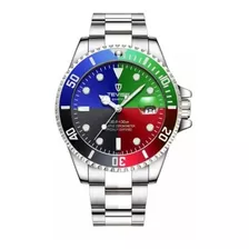 Reloj Tevise Colores Deportivo Impermeable Acero-inox Wr 30