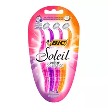 Rastrillos Desechables Bic Soleil Color Collection 4 Piezas