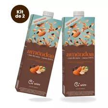 Kit 2 Leite Vegetal Amêndoa Mix De Nuts E Cacau 1l- Cajueiro