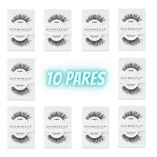 Kit Cilios Postiços Com 10 Pares Wispy Daymakeup Human Hair